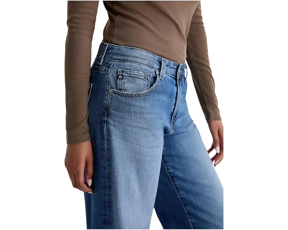 Джинсы AG Jeans Adria Low Rise Baggy Wide Leg свободного кроя