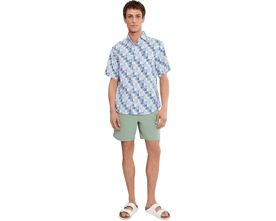 Рубашка Tommy Bahama Nova Wave Sunnyside Palms из хлопка с пике и геометрическим принтом