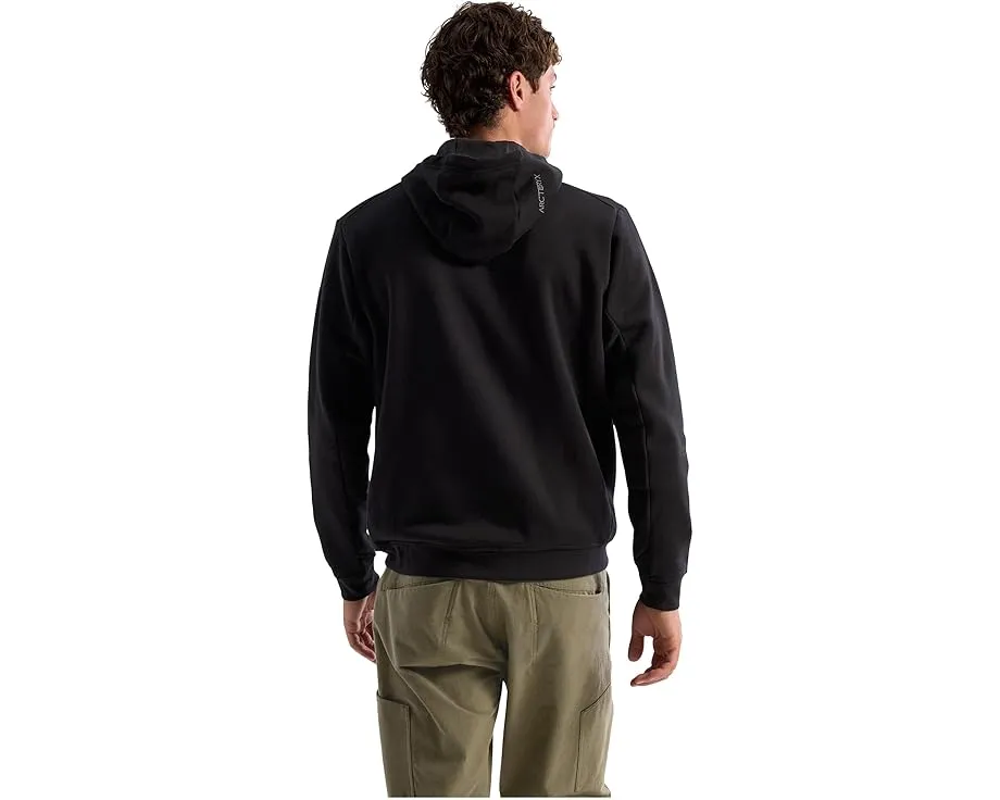Флисовая толстовка Arc'teryx Emblem Fleece с капюшоном из органического хлопка