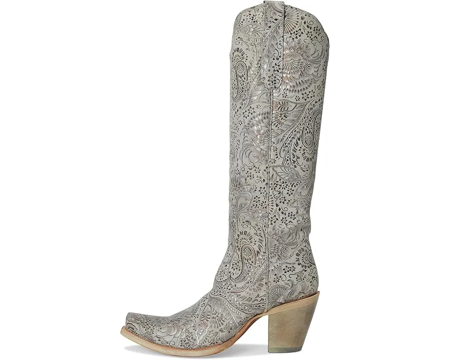 Ботинки Corral A4482 с серебряной вышивкой и острым носком