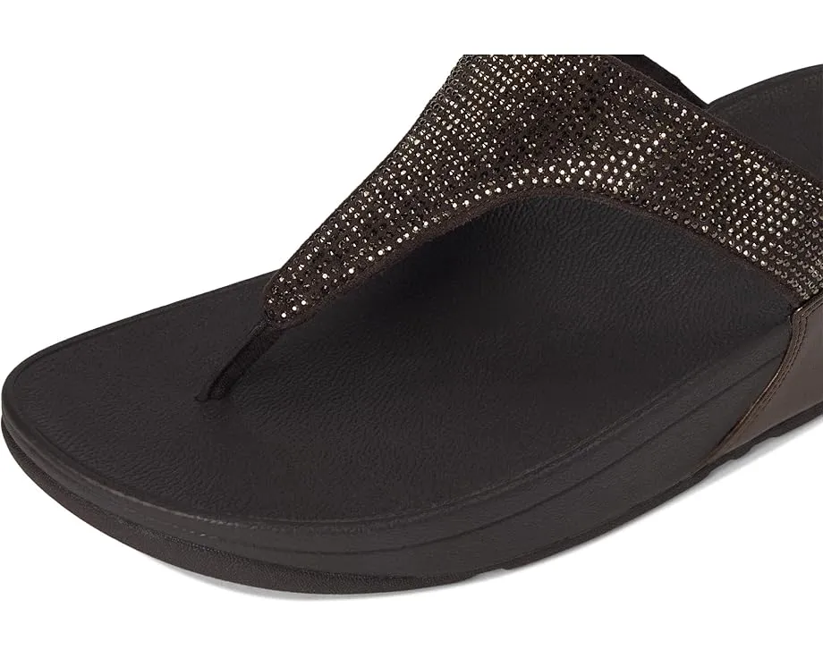Сандалии FitFlop Lulu Crystal Toe-post с кристаллами и технологией MicroWOBBLEBOARD