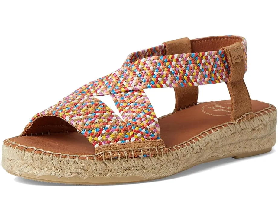 Сандалии Toni Pons Eliana с плетеными лямками и застежкой на липучке