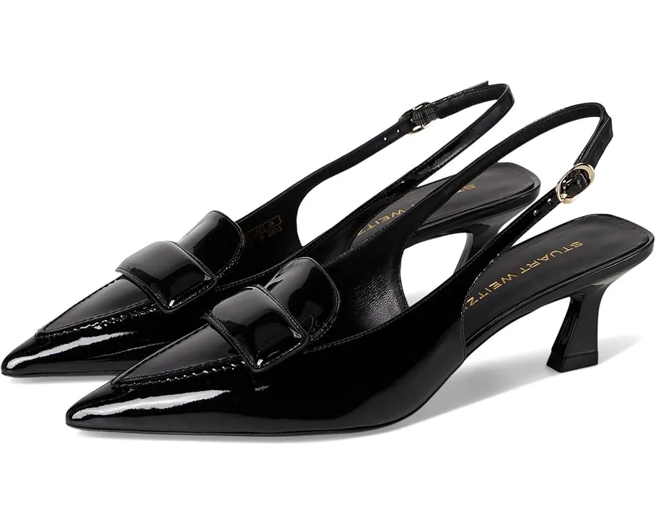 Босоножки Stuart Weitzman Sovinnie Slingback 50 на каблуке с острым носком