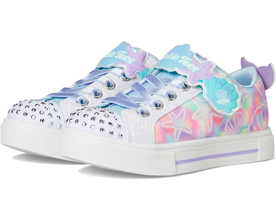 Детские кроссовки Skechers Twinkle Sparks Underwater Magic со светящимся носком