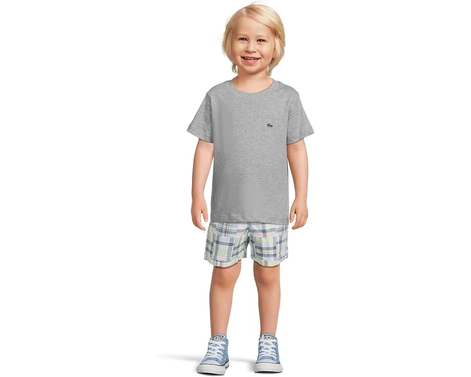 Футболка Lacoste Kids Core с вышитым крокодилом из хлопка