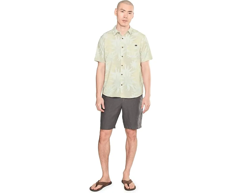 Hurley Newport Stretch Рубашка с коротким рукавом и эластичной тканью
