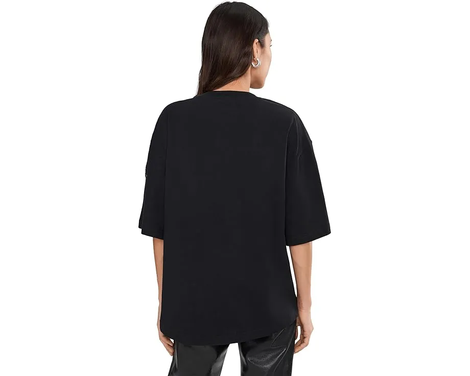 Футболка AllSaints Ouros Amelie с вышивкой бисером и пайетками