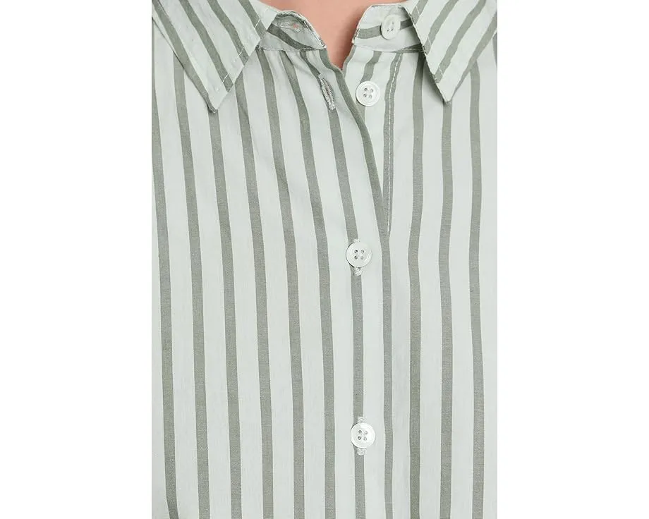 Lilla P Полосатая oversize рубашка долман с застежкой на пуговицы