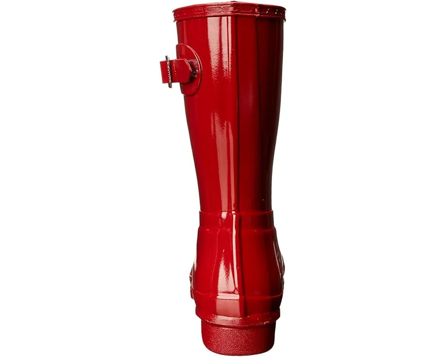 Резиновые сапоги Hunter Original Short Gloss укороченные с декором