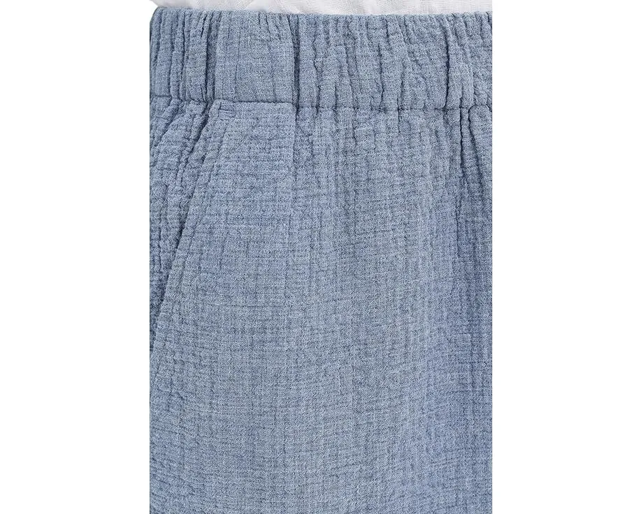 Широкие брюки Eileen Fisher Petite до щиколотки из двойного переплетения органического хлопка