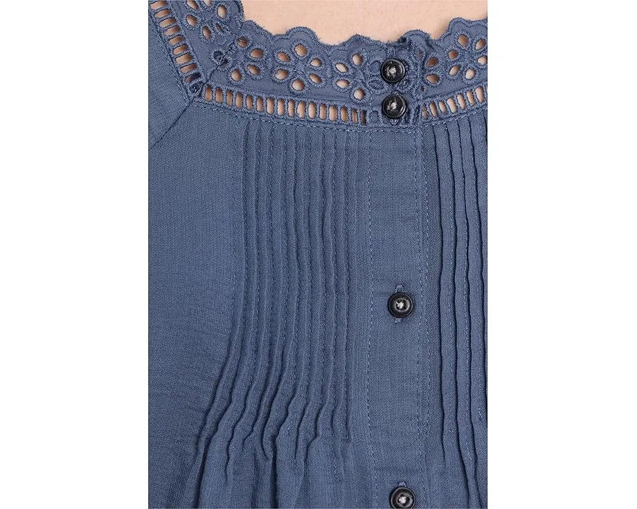 Блуза Manzana Peasant Shirt из органического хлопка с кружевной отделкой Toad&Co