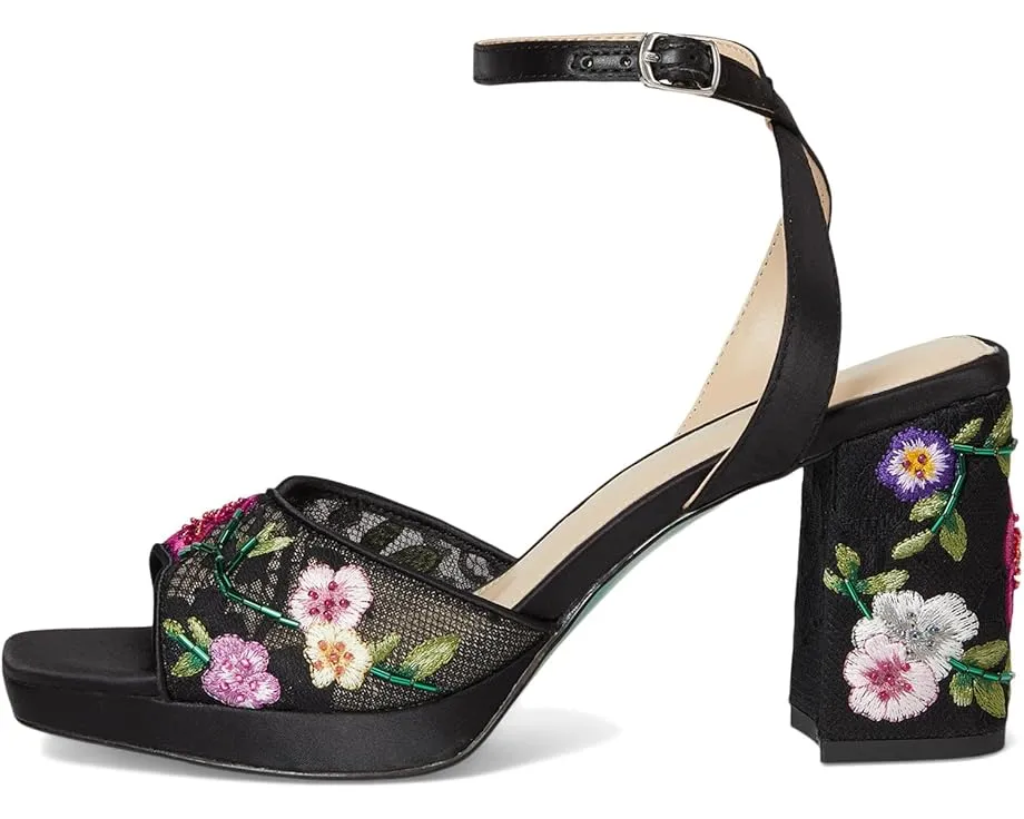 Босоножки на платформе Blue by Betsey Johnson Kenni с цветочной вышивкой