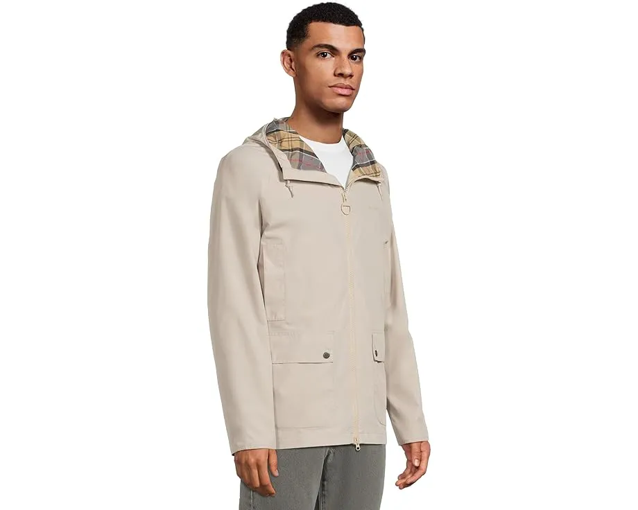 Ветровка Barbour Hooded Domus Waterproof с капюшоном в клетку и водоотталкивающей мембраной