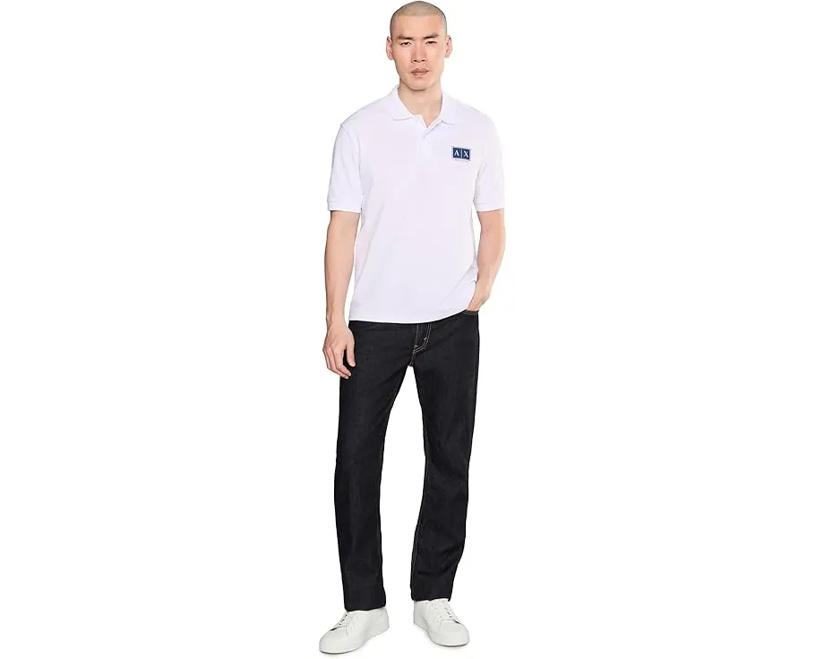Поло Armani Exchange с блочным логотипом