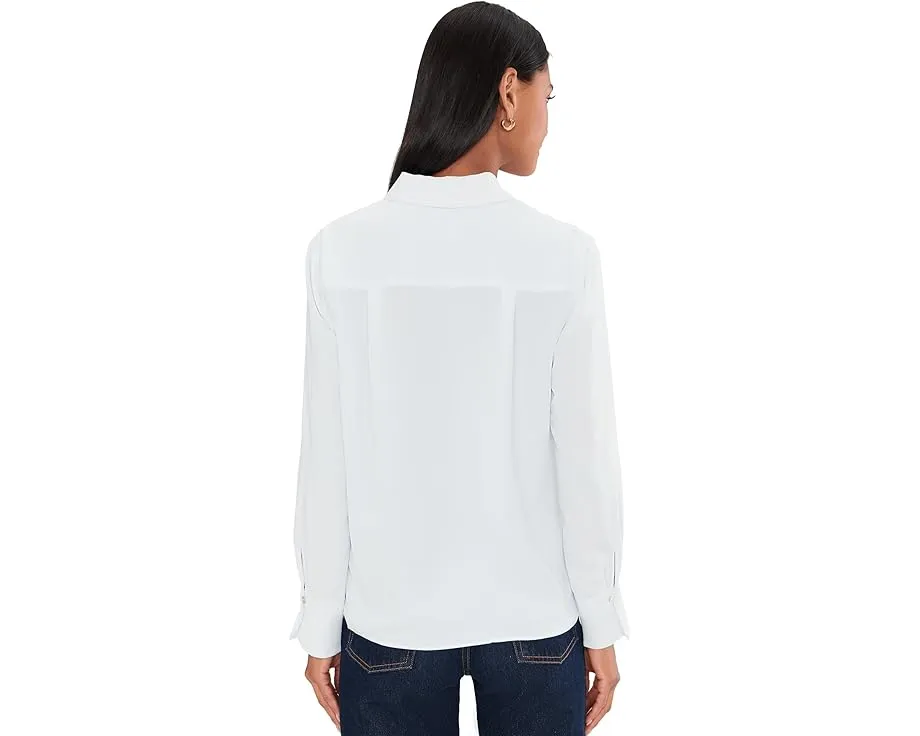 Блуза Easy Popover от NIC+ZOE с классическим воротником