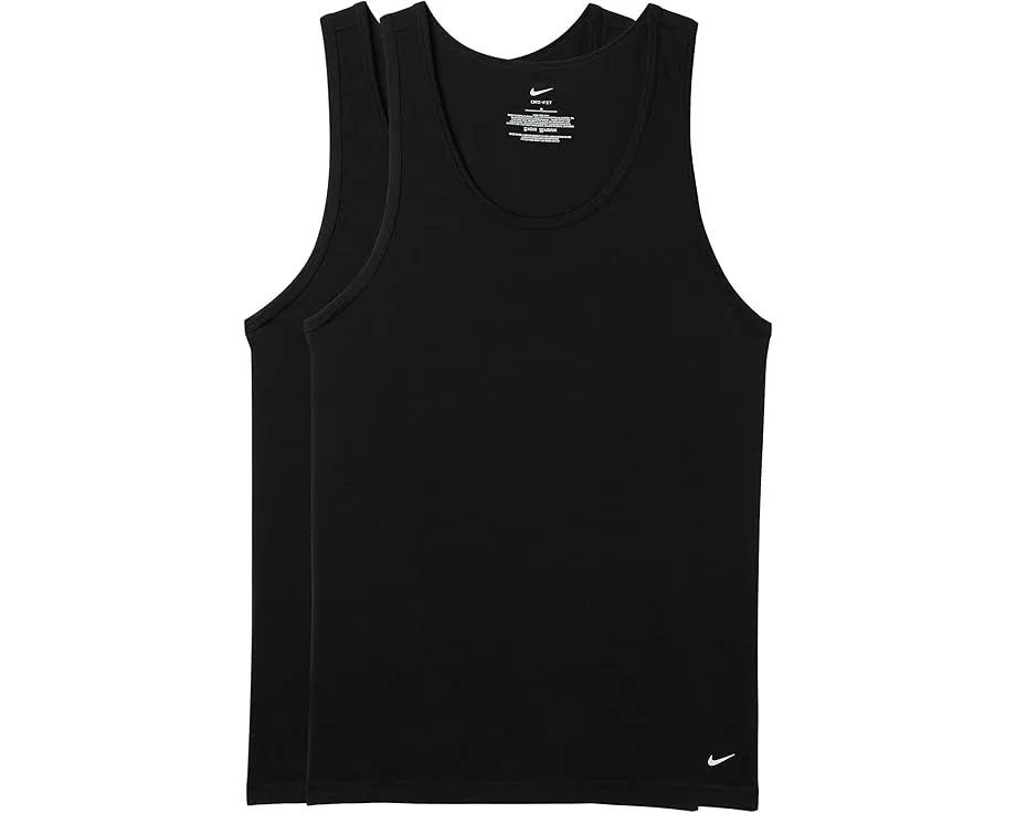 Nike All Day Cotton Stretch топ 2 шт с технологией Dri-FIT и плоскими швами
