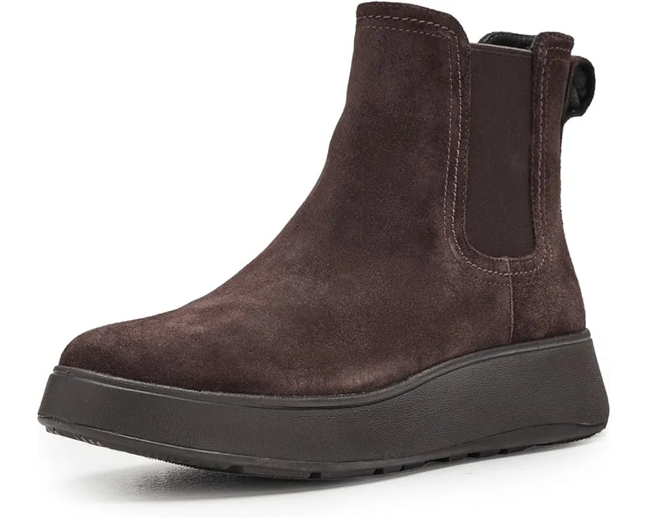 Chelsea-ботинки FitFlop F-Mode Stitch Warm из замши с технологией Microwobbleboard