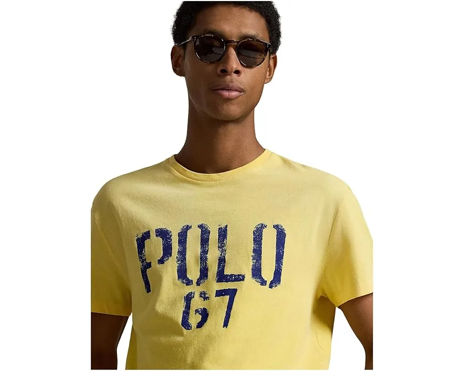 Хлопковая футболка Polo Ralph Lauren с принтом свободного кроя
