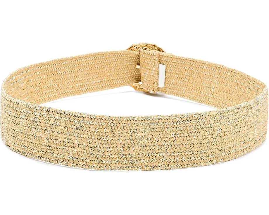Ремень Lilly Pulitzer Arta Belt из соломки рафии с металлической пряжкой