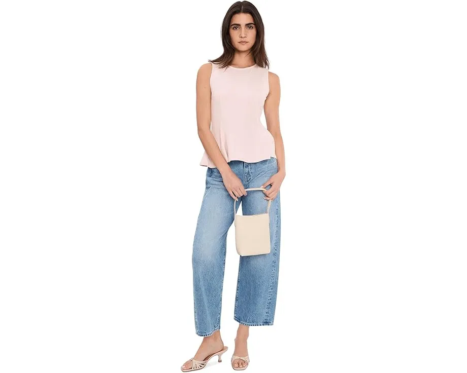 Топ Vince Camuto без рукавов с расклешенным подолом и круглым вырезом