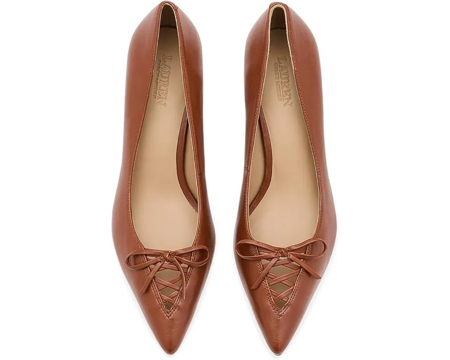 Туфли-лодочки Lauren Ralph Lauren Adrienne на шнуровке из мягкой кожи Nappa