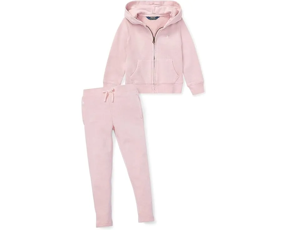 Детское худи Polo Ralph Lauren Kids из мягкого флиса с капюшоном