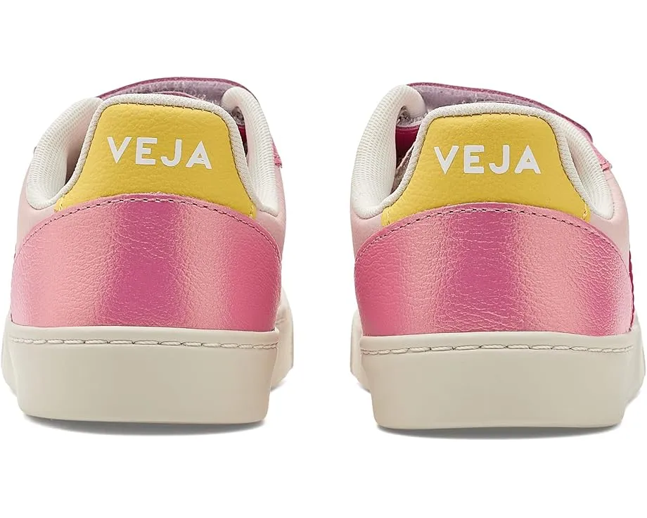 Детские кроссовки VEJA Small V-10 из экологичной кожи с застежками на липучках