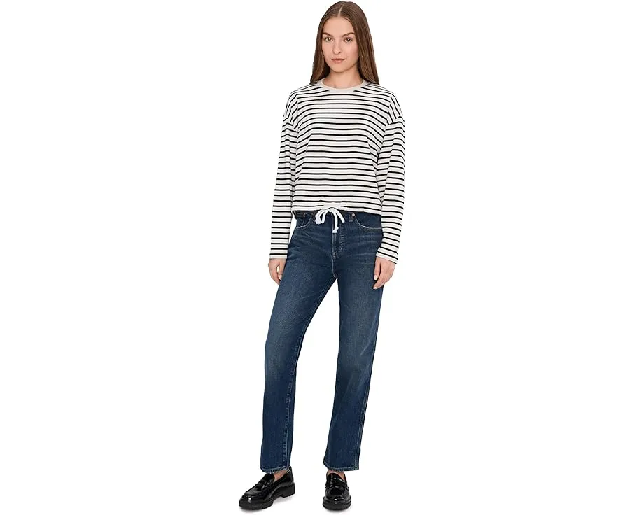 Футболка Madewell Perfect Tie Waist с завязкой на талии из джерси