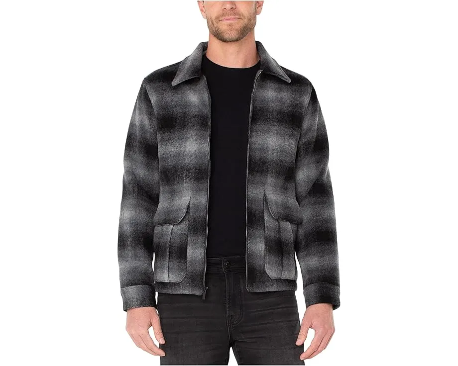 Куртка Liverpool Los Angeles в клетку на молнии с длинным рукавом