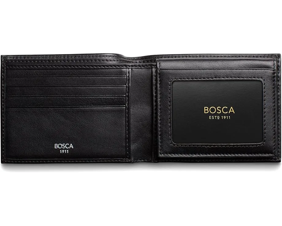 Кошелек для карт Bosca с отстегивающимся ID-футляром из кожи Nappa Vitello