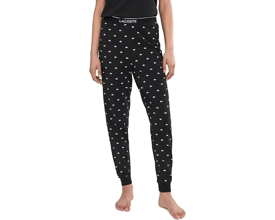 Пижамный комплект Lacoste с брюками в стиле крокодила