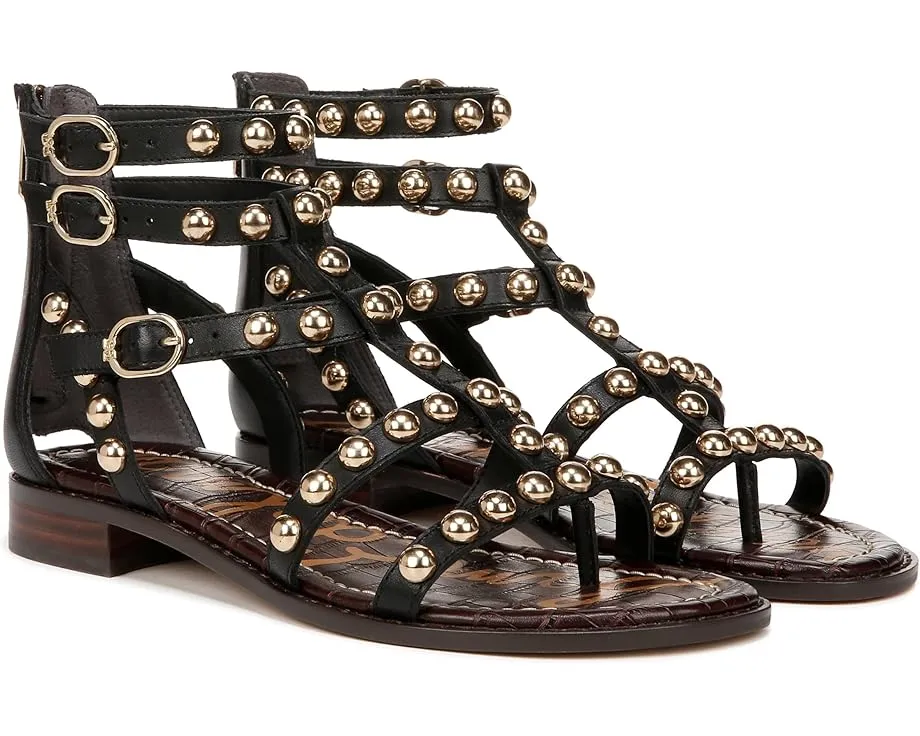 Плоские сандалии Sam Edelman Estella с заклепками и ремешком на щиколотке