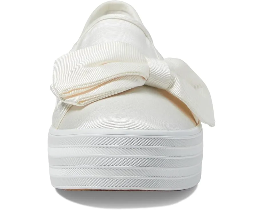 Кроссовки Keds Triple Decker на платформе с металлическим верхом
