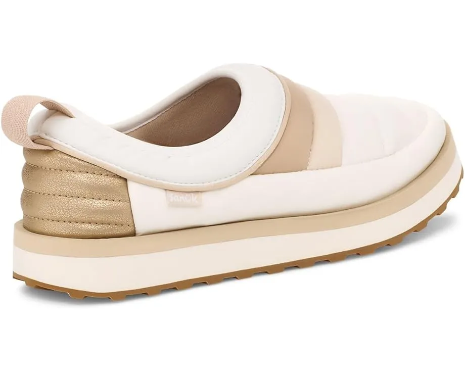 Кроссовки Sanuk Puffy Chiller Low 2 Glam с блестками и ортопедической стелькой