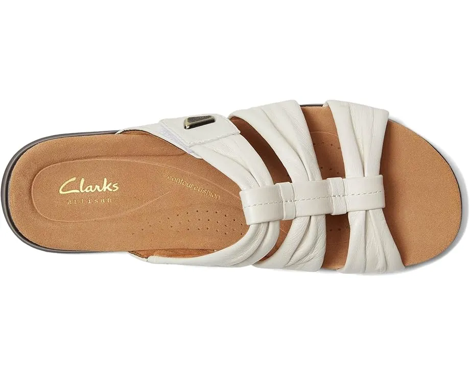 Сандалии Clarks Kitly Slide с лазерной резьбой и регулируемым ремешком