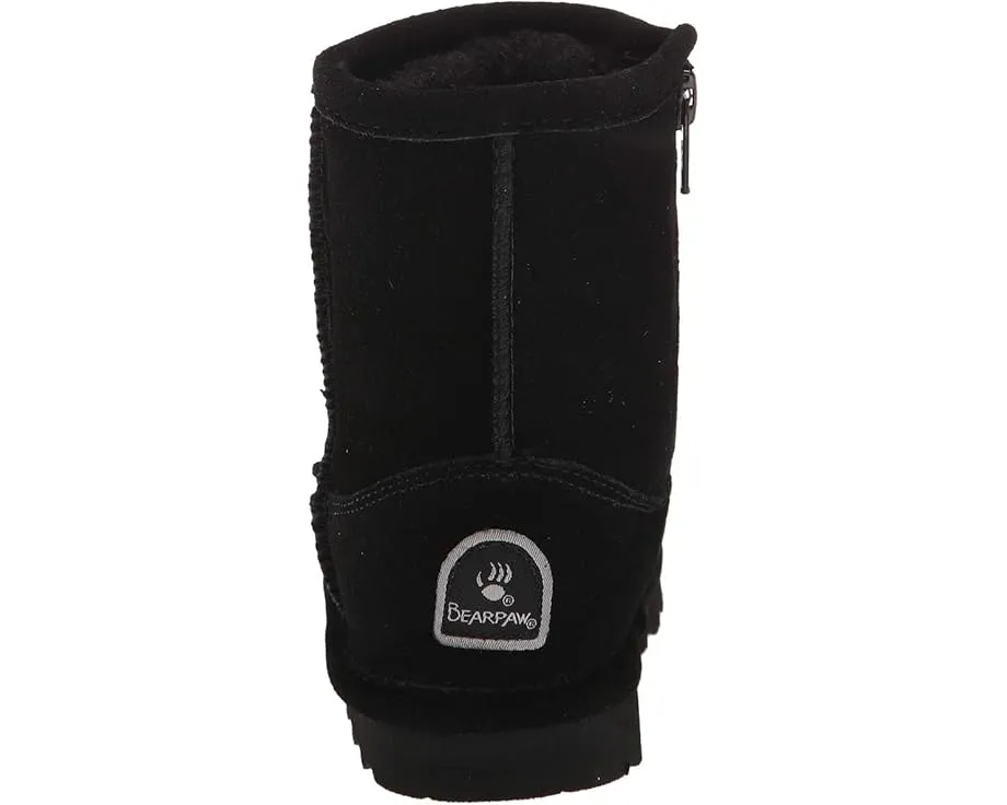 Ботинки Bearpaw Kids Elle Zipper с боковой молнией и мягкой шерстяной подкладкой