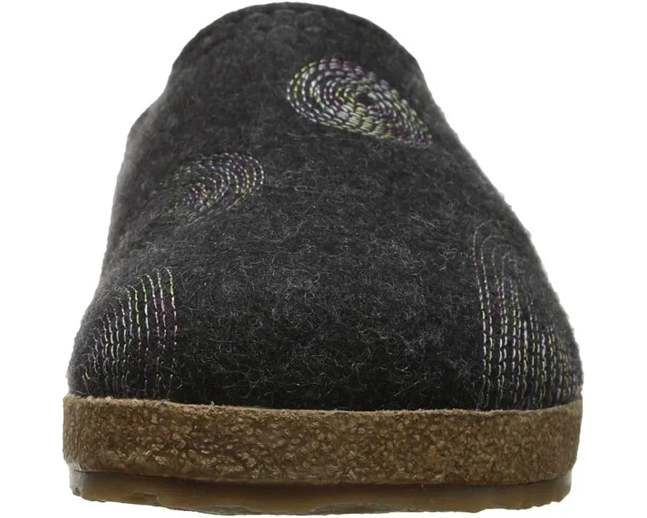 Клоги Haflinger Spirit с войлочным верхом и каблуком-рокером