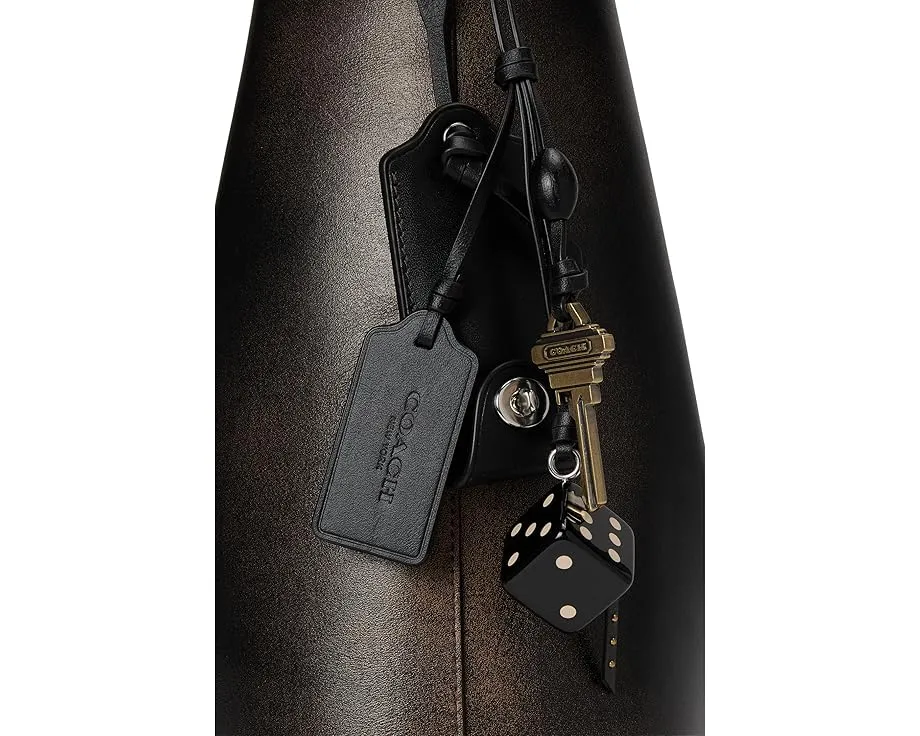 Сумка COACH Brooklyn через плечо 39 из состаренной кожи с отделением для ноутбука