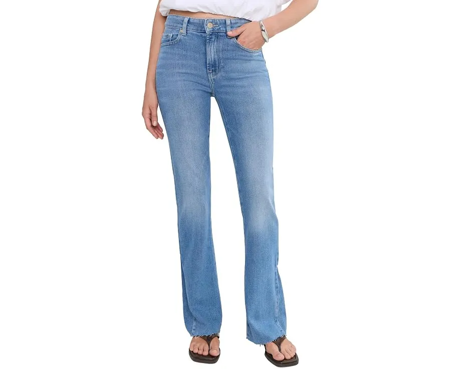 Джинсы 7 For All Mankind The Leggy Bootcut с зауженным силуэтом и расклешенным низом