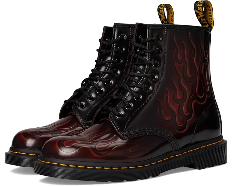 Ботинки Dr. Martens 1460 Inferno из кожи Arcadia с тиснением пламени