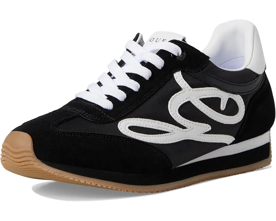 Кроссовки GUESS Skroll из замши с логотипом и резиновой подошвой