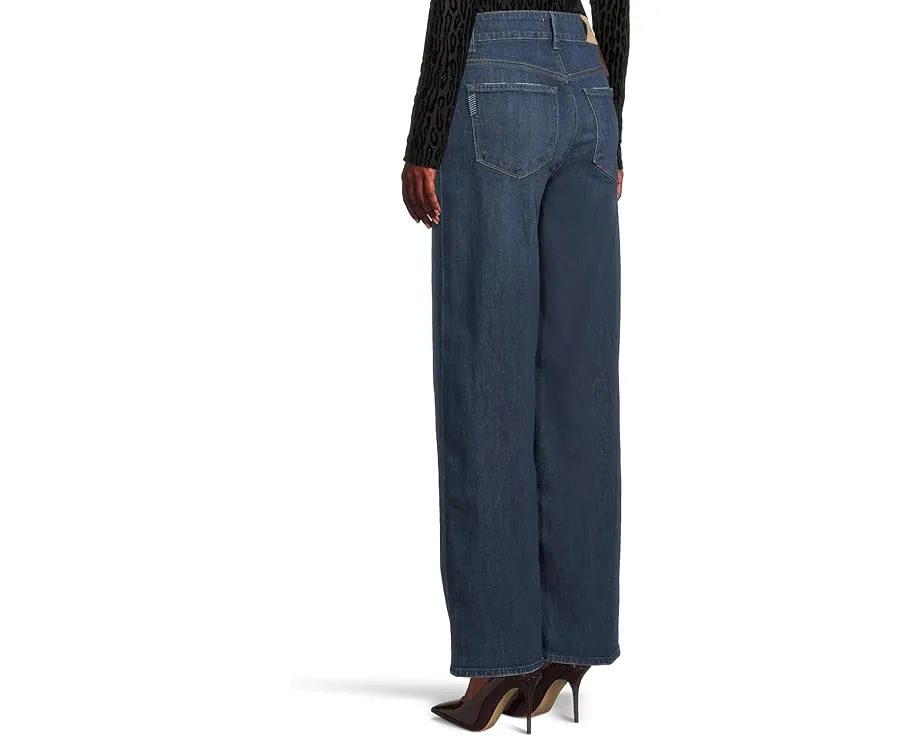 Джинсы Paige Sasha 32" With Reverse Seamed Beltloops In Queen с широким клешем