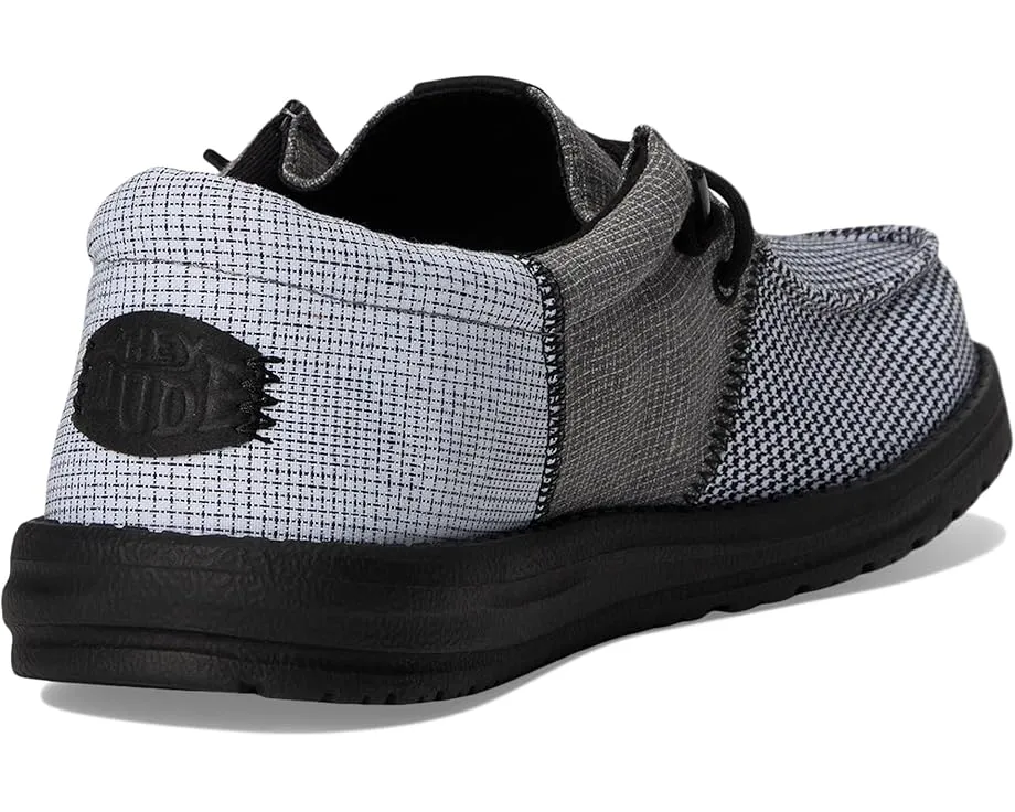 Слипоны Hey Dude Wally Tri Mix Craft с льняным верхом и круглым носком