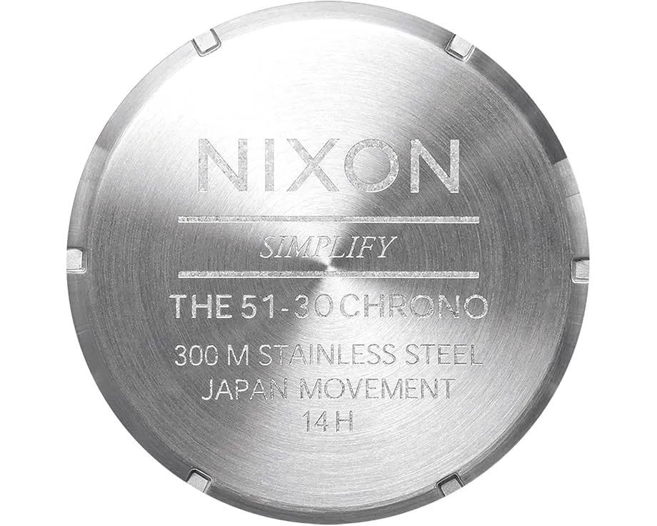 Наручные часы Nixon 51-30 Chrono Leather с хронографом и водозащитой 30 ATM