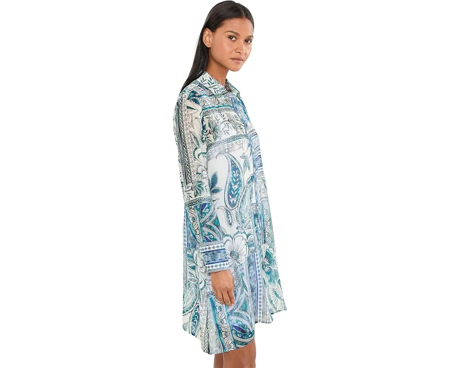 Платье-рубашка Relaxed Overshirt Dress от Johnny Was