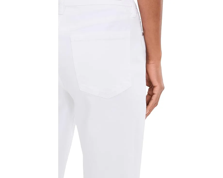 Прямые кроп джинсы Liverpool Los Angeles Kennedy 69 см с отделкой жемчугом