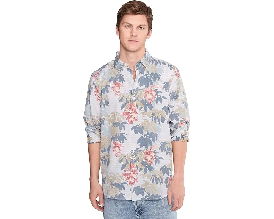 Рубашка Tommy Bahama Falling Gardens из смеси хлопка и шелка с принтом
