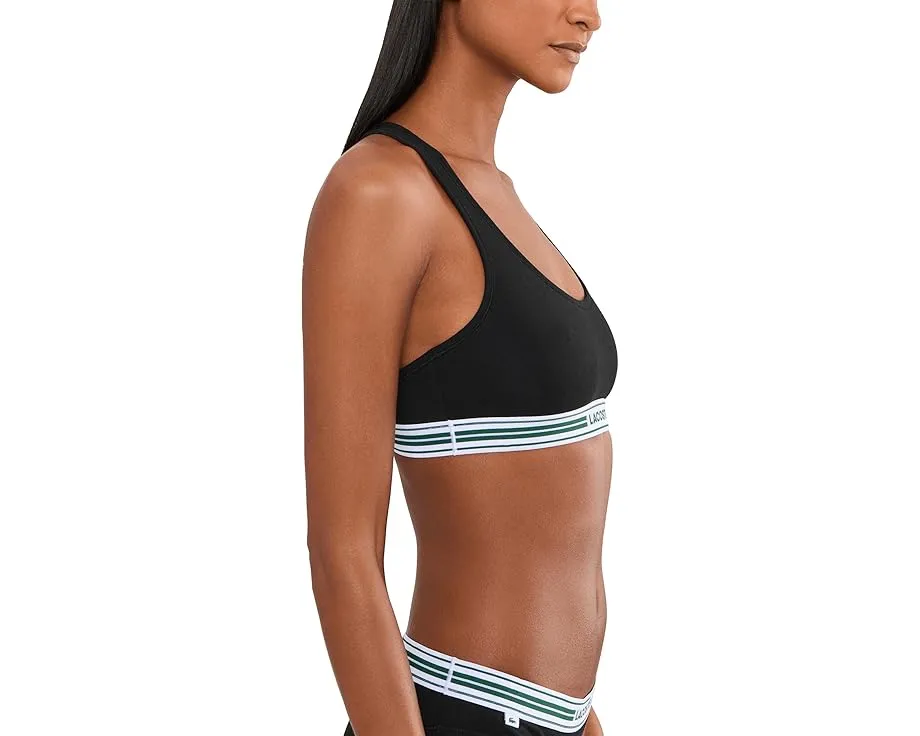 Contrast Band Stretch Cotton Bralette