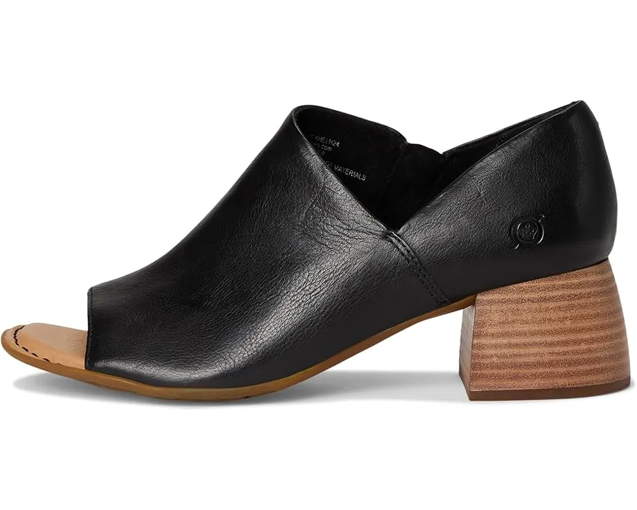 Ботильоны Sher из итальянской кожи с открытым носком и закрытой пяткой