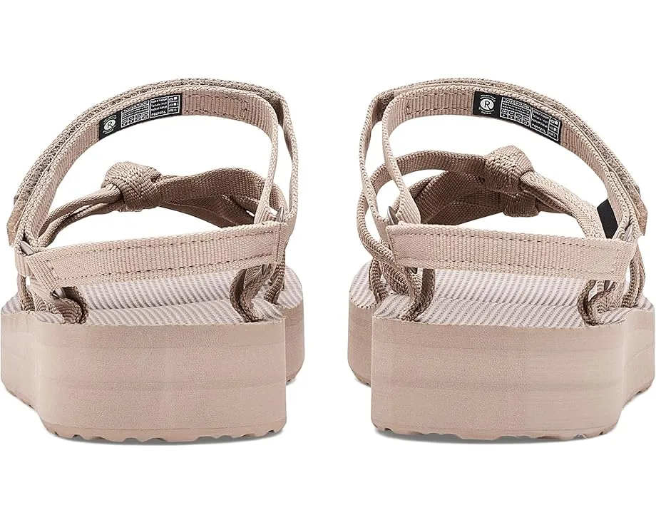 Сандалии Teva Midform Kena Slim с узлами на ремнях и мягкой стелькой EVA